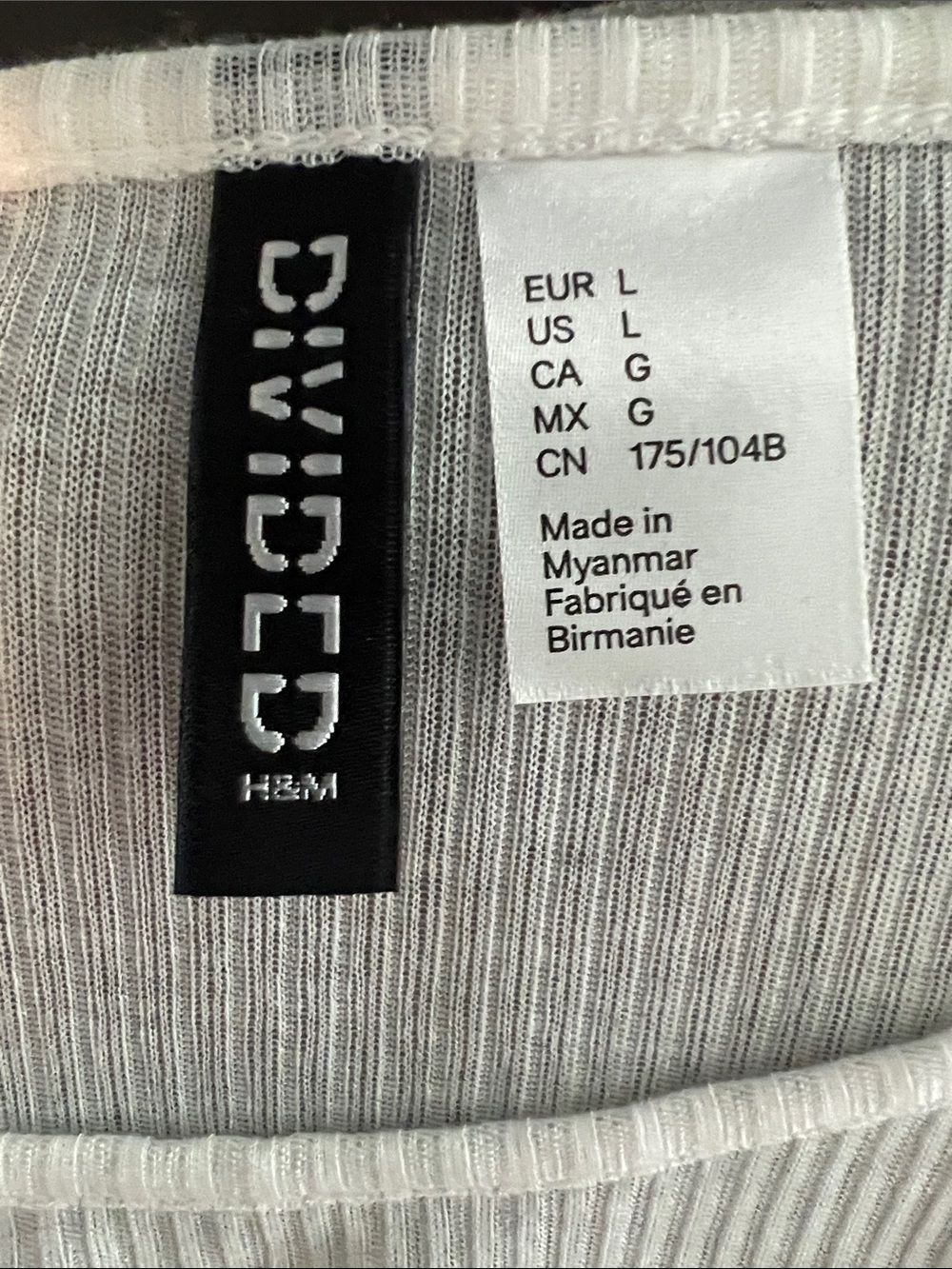 Divided H&M Ribbed T-shirt - Picture 2 of 7